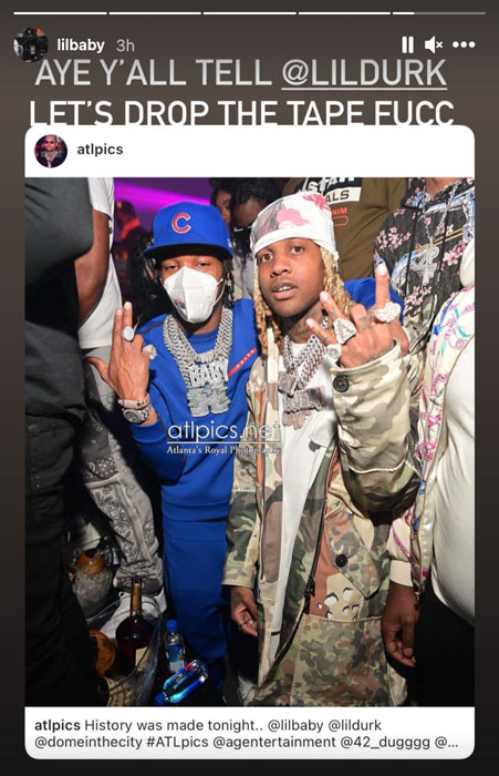 Lil Baby and Lil Durk IG