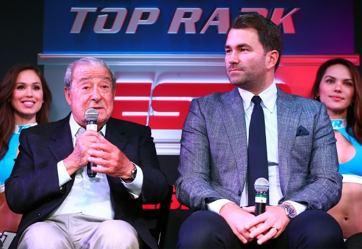 Bob Arum Left Promoter For Tyson Fury And Eddie Hearn Right Promoter For Anthony Joshua Negotiated Joshua Vs Fury