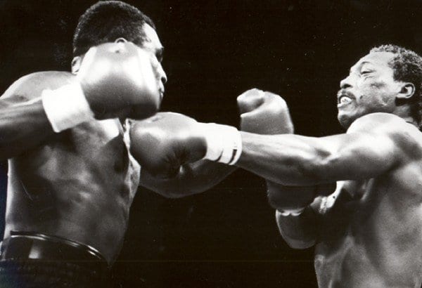 Mike Tyson On His Way To Victory Against Pinklon Thomas